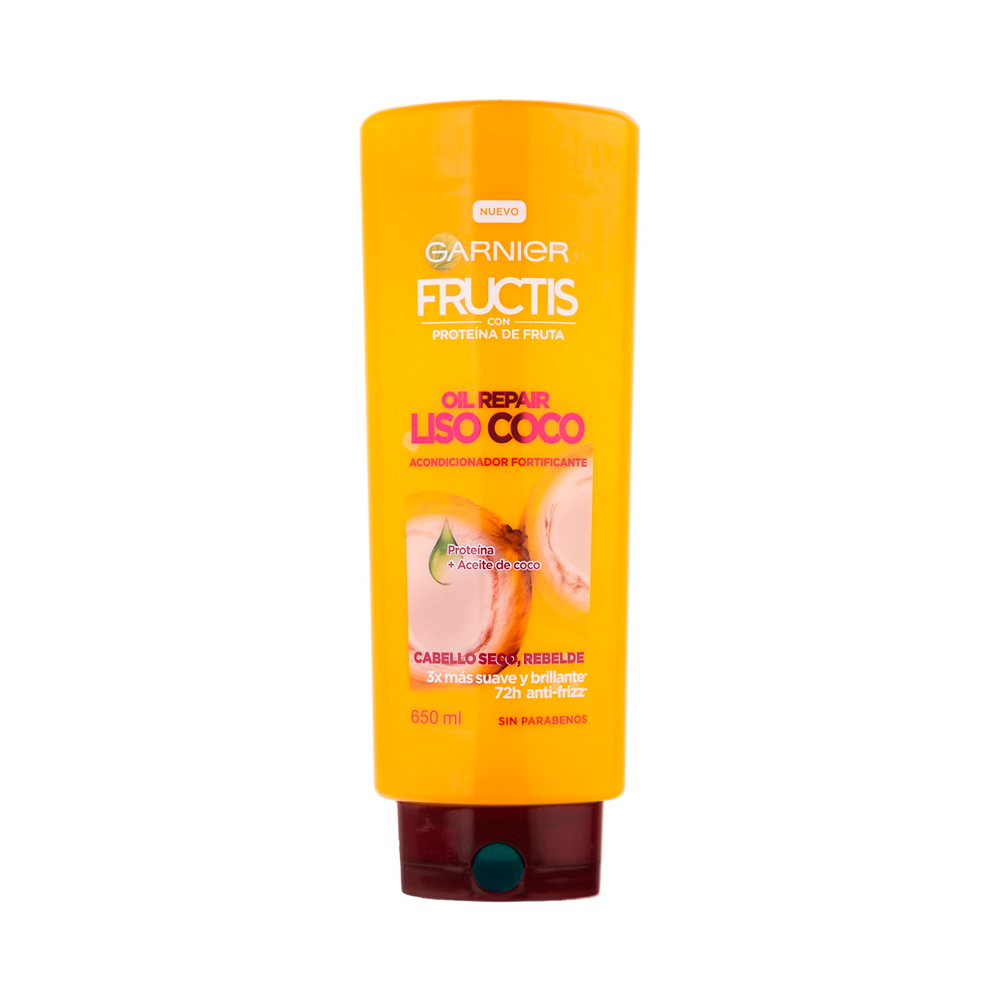 Garnier Fructis Proteina Fruta Oil Repair Liso Coco Acondicionador