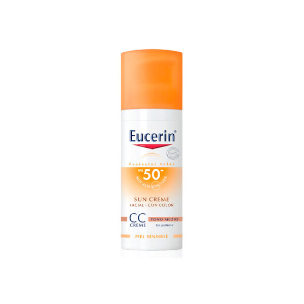 EUCERIN SOLAR SPF 50+ ANTI-EDAD TONO MEDIO 50ml