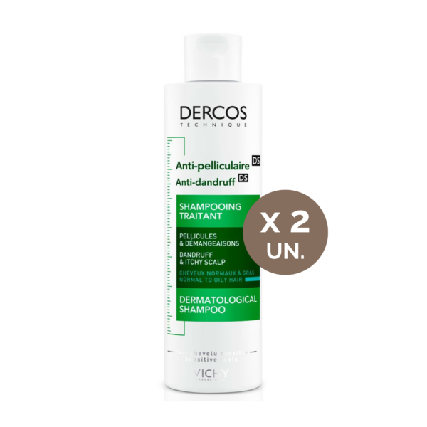 DERCOS COMBO CASPA ANTI GRASA 2 UNIDADES