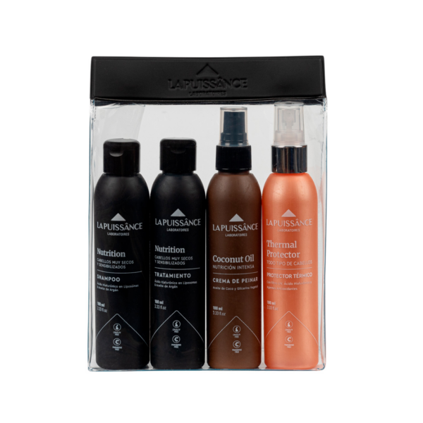 LA PUISSANCE TRAVEL KIT NUTRICION + PROTECCION 4 UNIDADES100ML